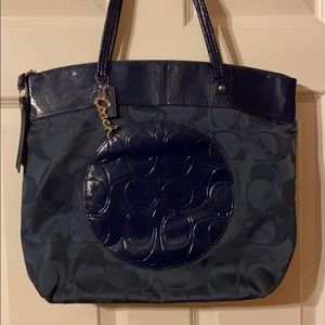 Blue COACH shoulder bag/tote